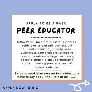 How to apply to be a peer educator
